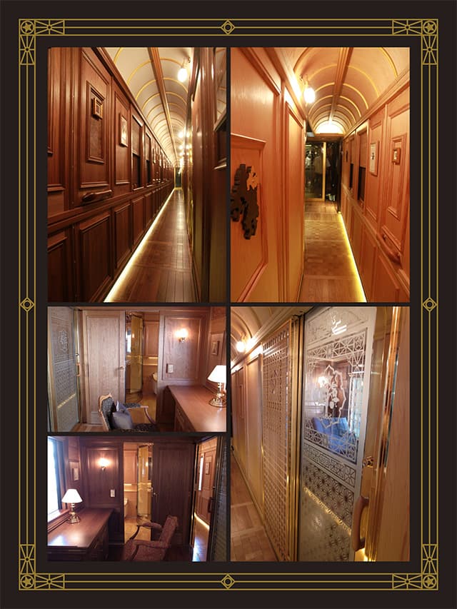 ななつ星-木製ドアハンドル・手すり