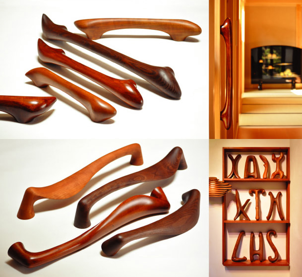 すがたかたち-木製ドアハンドル