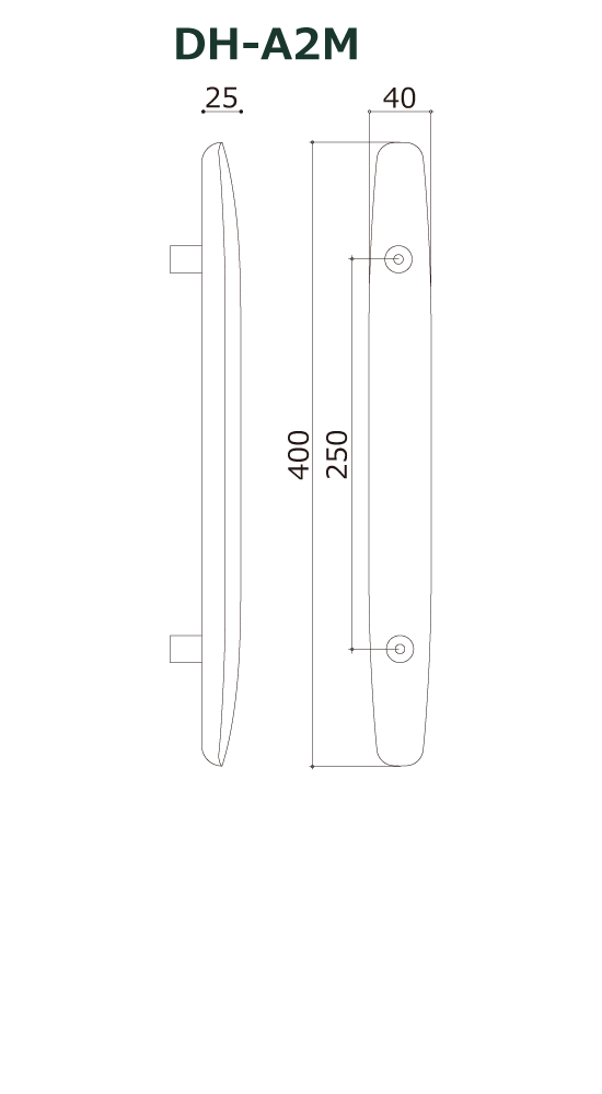 木製ドアハンドル DH-A2M
