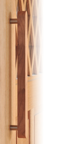 すがたかたち木製ドアハンドルU60